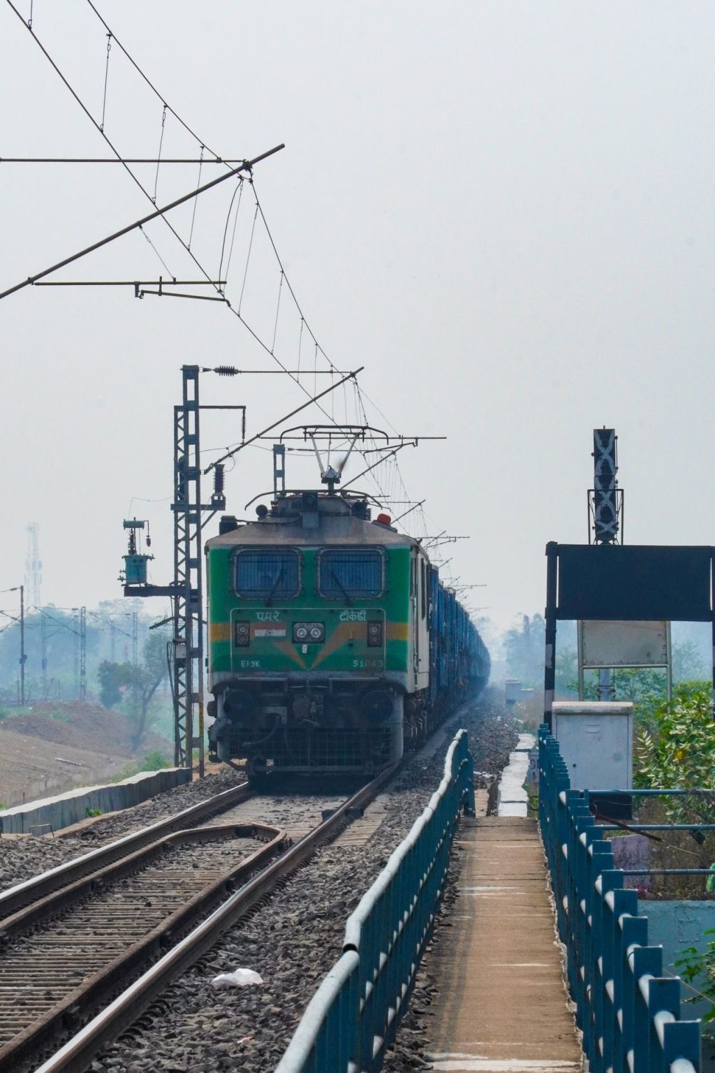 Train journey through northern India